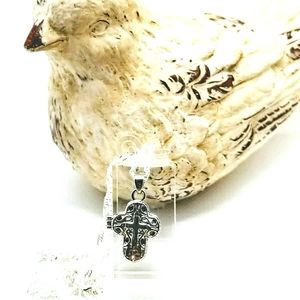 925 *  Silver Open Work Cross Pendant
